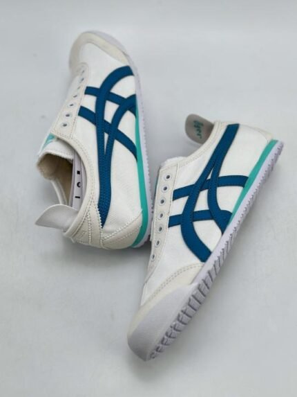 Onitsuka Tiger Mexico 66 Slip onWhite blue Shoes - Best Price Online - Bootery - Image 2