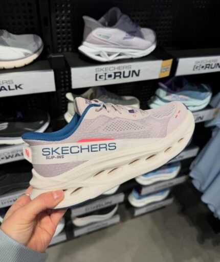 Buy Skechers Max Cushioning Glide-Step Pink light purple - A Slip-ins running shoes Shoes Online in India - Bootery - Image 2