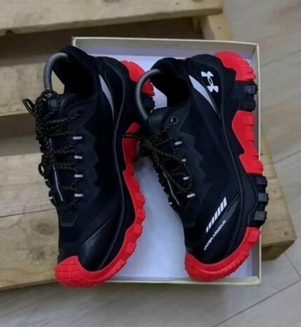 Buy Under Armour Athletic Hiking Black Red Shoes Online in India - Bootery - Image 2