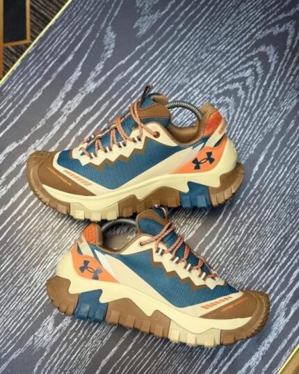 Under Armour Athletic Hiking Brown Blue Shoes Price in India - Buy at Bootery - Image 2