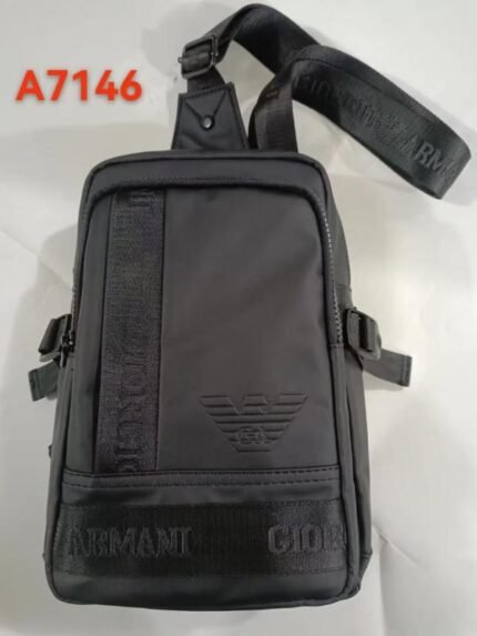 Armani Exchange AX Armani Exchange Matte Black Sling Bag With Logo Detail Price in India - Buy at Bootery