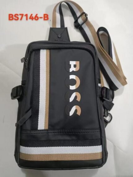 Hugo Boss Logo Crossbody Sling Side Bag With Adjustable Strap - Best Price Online - Style 1 - Bootery