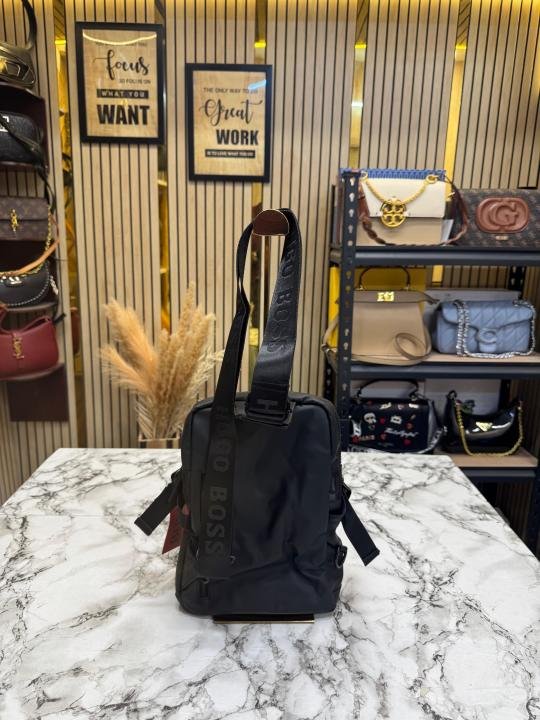 Buy Hugo Boss Logo Crossbody Sling Side Bag With Adjustable Strap Online in India - Style 2 - Bootery - Image 4