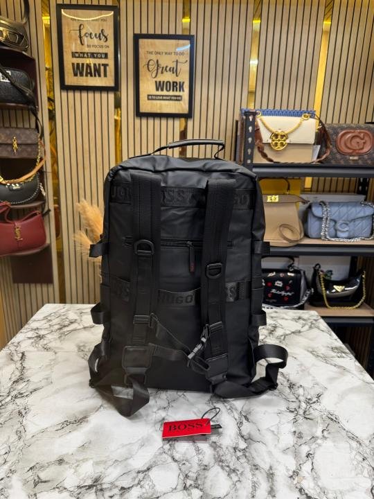 Boss Premium Quality Signature Logo Utility Backpack - Image 4