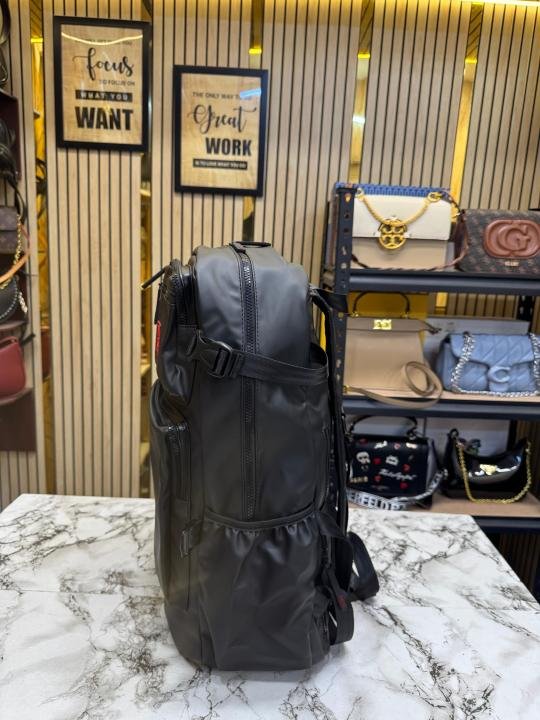 Hugo Boss Utility Backpack Matte Black Multi-pocket Travel Bag Price in India - Buy at Bootery - Image 3