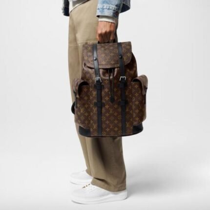 Buy Louis Vuitton Christopher Monogram Taurillon Leather Backpack Online in India - Bootery