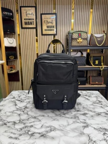 Prada Saffiano Re-nylon Unisex Backpack Price in India - Buy at Bootery