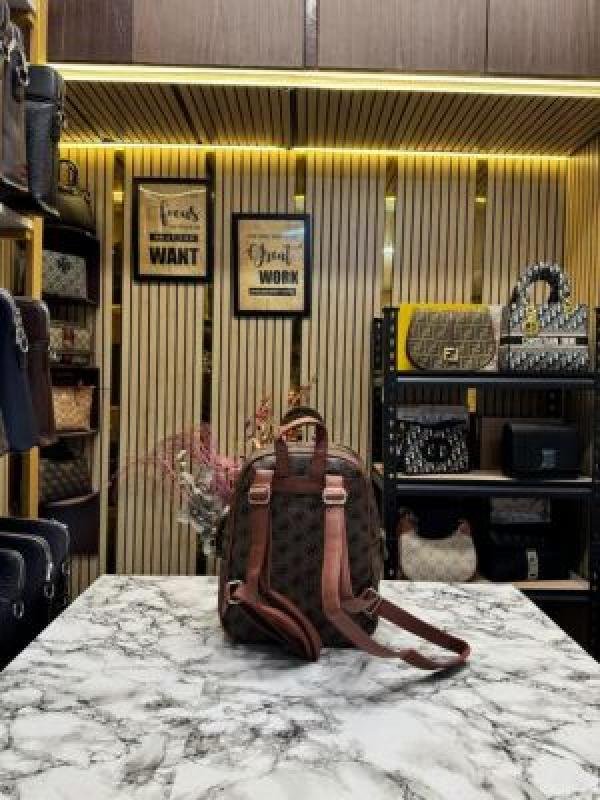 Guess WOMENS BRAND LOGO BAGPACK WITH DUST BAG AND POUCH - Image 4