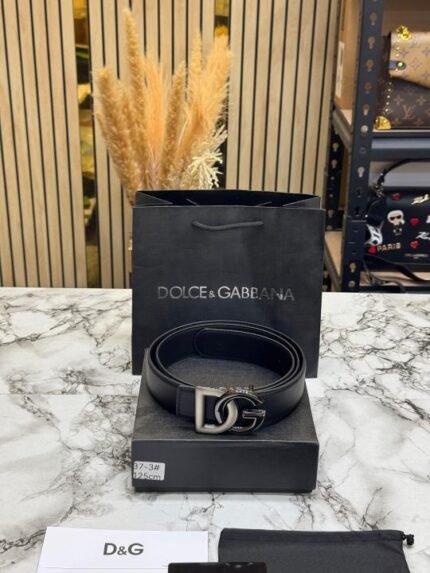 Buy Dolce & Gabbana Dolce & Gabbana Signature DG Buckle Formal Belt With Box Including Carry Bag Online in India - Style 1 - Bootery