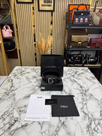 Buy Dolce & Gabbana Dolce & Gabbana Signature DG Buckle Formal Belt With Box Including Carry Bag Online in India - Style 1 - Bootery - Image 2
