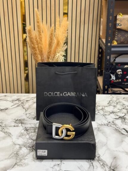 Dolce & Gabbana Dolce & Gabbana Signature DG Buckle Formal Belt With Box Including Carry Bag - Best Price Online - Style 3 - Bootery