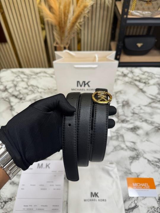 Buy Michael Kors Round MK Logo Buckle Leather Belt With Box And Dust Bag Carry Bag Including Carry Bag Online in India - Bootery - Image 6