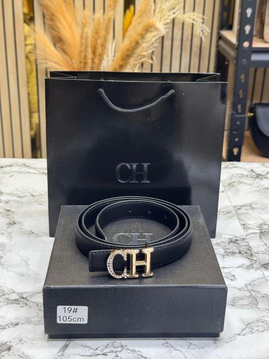 Carolina Herrera Premium Quality Belt With Box And Dust Bag Including Carry Bag