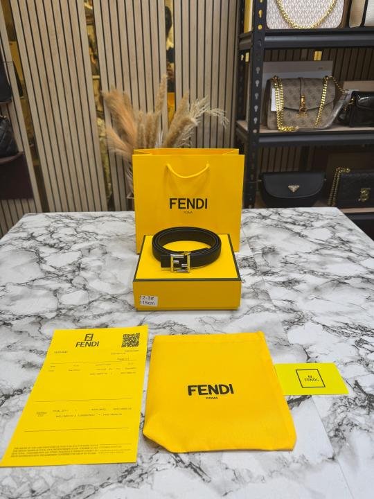 Fendi FF Logo Buckle With Box And Dust Bag Including Carry Bag