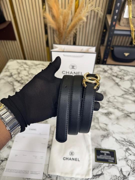 Chanel Premium Quality Golden Initials Buckle With Box And Dust Bag Including Carry Bag Price in India - Style 2 - Buy at Bootery - Image 3
