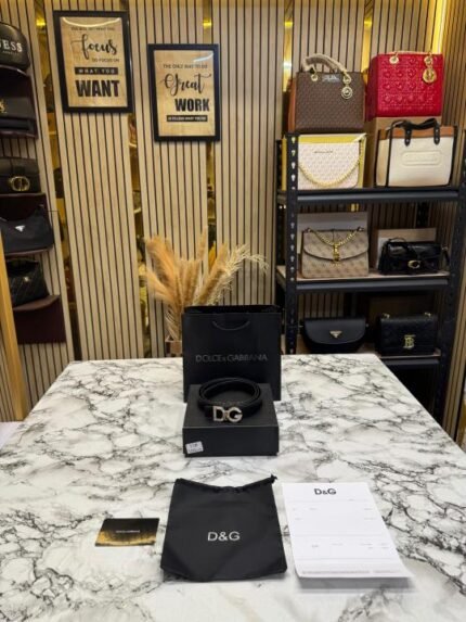 Buy Dolce Gabbana Belt Premium Quality With OG Box And Carry Bag Online in India - Bootery