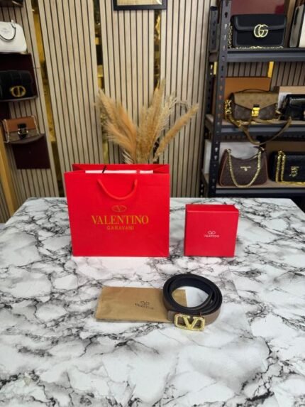 Valentino Garavani V-shaped Premium Ladies Belt With Box Dust Bag Includes Carrybag - Best Price Online - Style 3 - Bootery