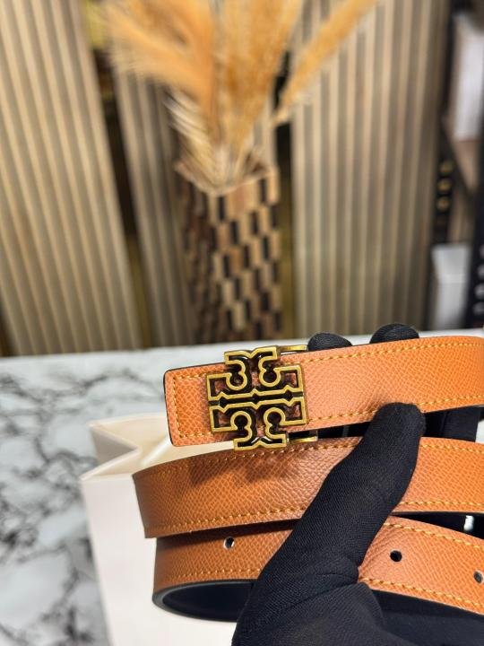Tory Burch Pave Double T Logo Iconic Belt - Image 5