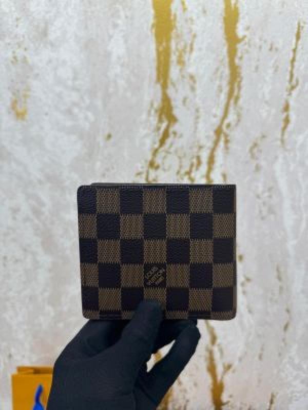 Louis Vuitton BROWN CHECKS PREMIUM BELT & WALLET COMBO WITH OG MAGNATIC BOX DUST BAG CARRY BAG L63 - Image 7