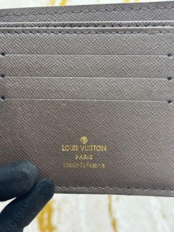 Louis Vuitton BROWN CHECKS PREMIUM BELT & WALLET COMBO WITH OG MAGNATIC BOX DUST BAG CARRY BAG L63 - Image 5