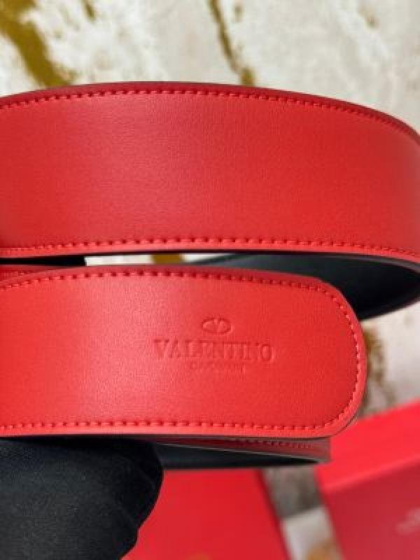 Valentino Garavani Leather Belt V-logo Buckle With Box And Dust Bag Including Carry Bag - Image 9