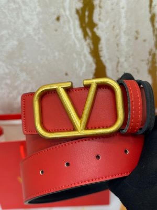 Valentino Garavani Leather Belt V-logo Buckle With Box And Dust Bag Including Carry Bag - Image 5