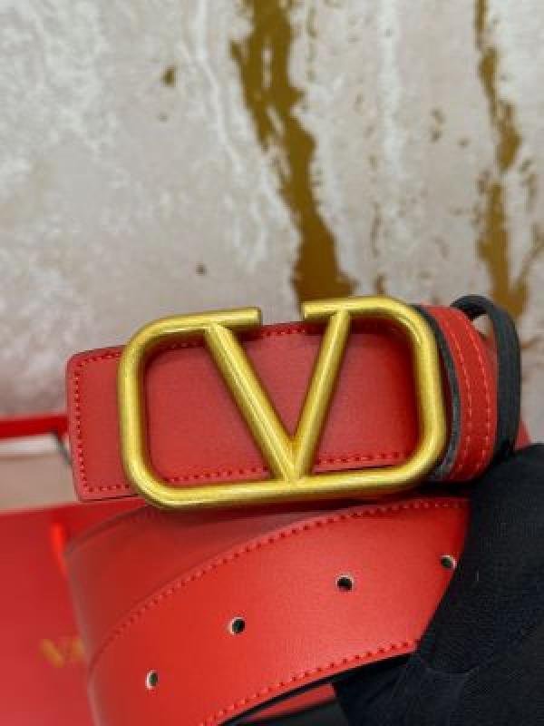 Valentino Garavani Leather Belt V-logo Buckle With Box And Dust Bag Including Carry Bag - Image 3