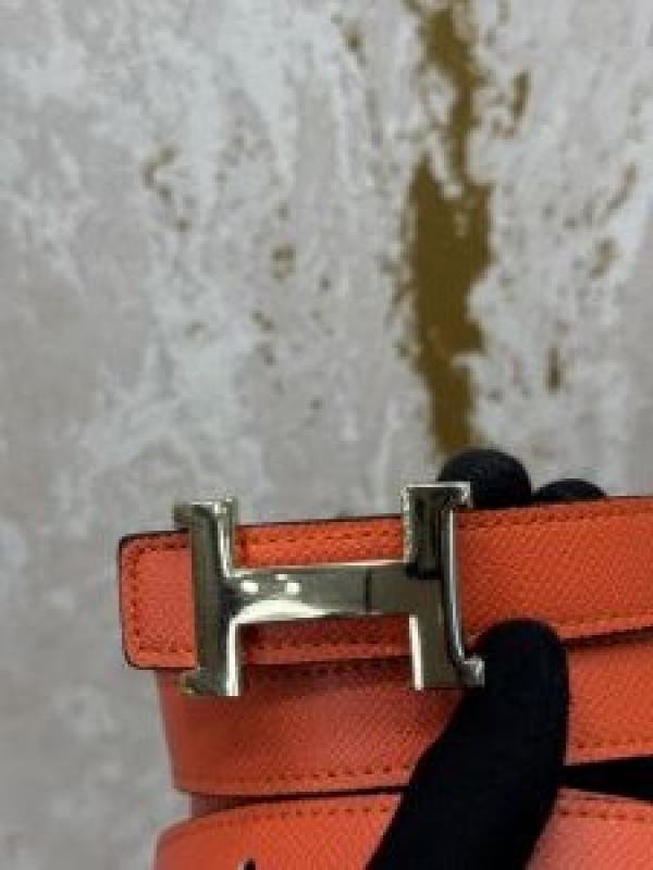 Hermes Premium Belt With OG Box Dust Bag Orange H48 - Best Price Online - Bootery - Image 4