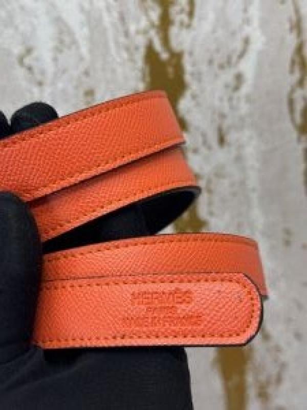 Hermes Premium Belt With OG Box Dust Bag Orange H48 - Best Price Online - Bootery - Image 3