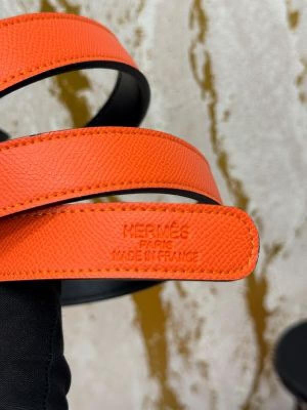 Buy Hermes Premium Belt With OG Box Dust Bag Orange H49 Online in India - Bootery - Image 5