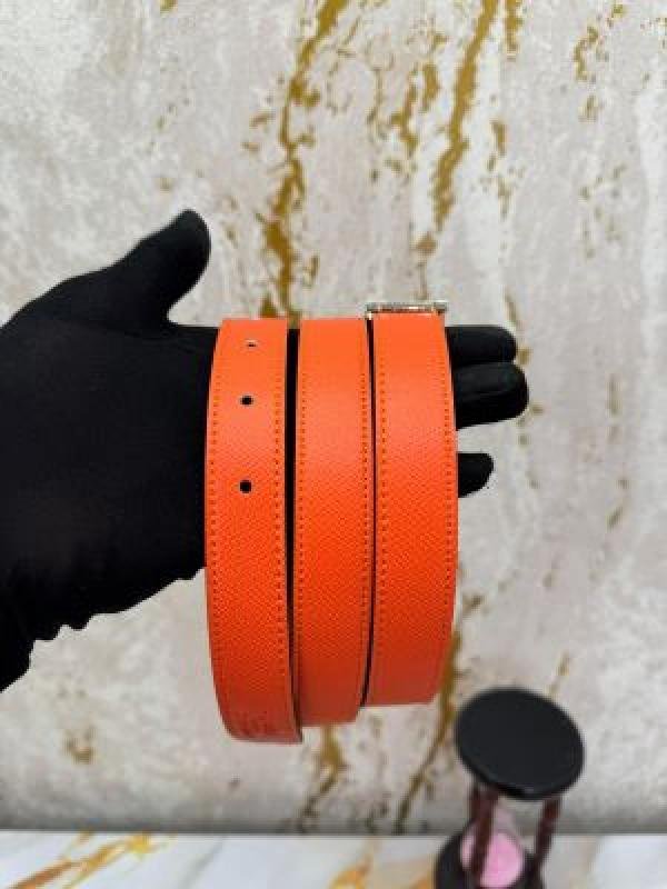 Buy Hermes Premium Belt With OG Box Dust Bag Orange H49 Online in India - Bootery - Image 4