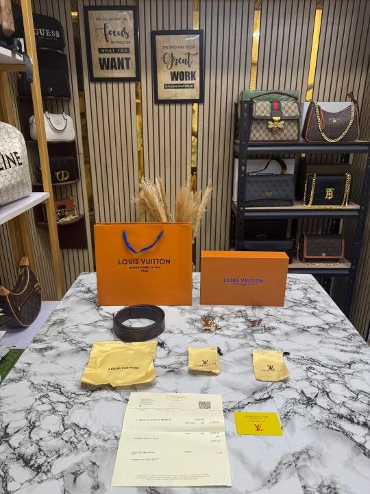 Louis Vuitton Belt Combo With Box And Dust Bag Including Carry Bag