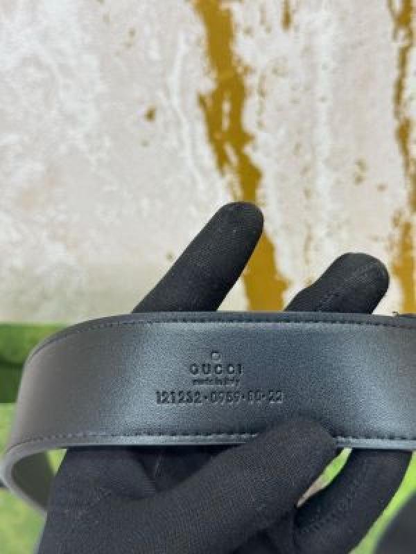 Gucci PREMIUM BELT WITH OG BOX DUST BAG CARRY BAG G35 BLACK - Image 6