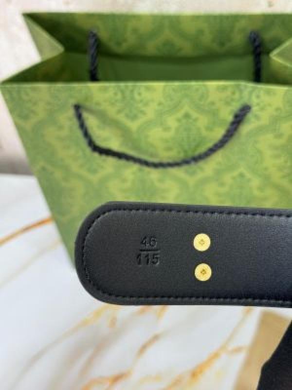 Gucci PREMIUM BELT WITH OG BOX DUST BAG CARRY BAG G35 BLACK - Image 3
