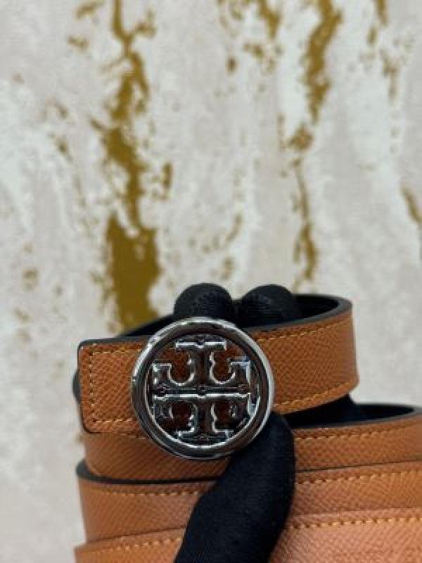 Tory Burch TORRY BURCH PREMIUM QUALITY BELT WITH OG BOX DUST BAG & CARRY BAG T57 TAN - Image 4