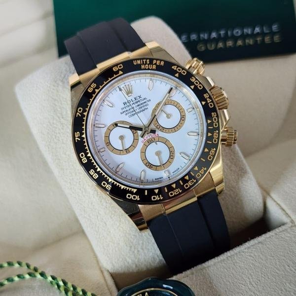 Rolex Oyster Perpetual Daytona Gold White Watch for Men - Best Price Online - Bootery - Image 1