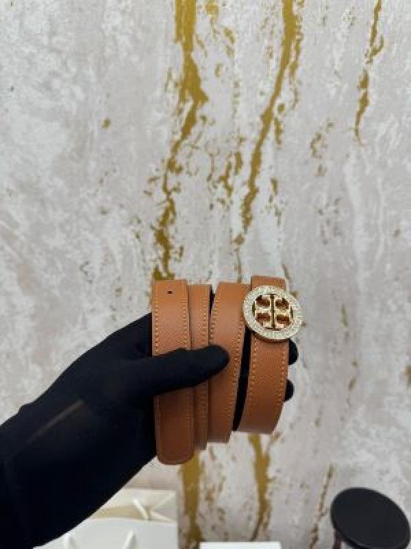 Tory Burch TORRY BURCH PREMIUM QUALITY BELT WITH OG BOX DUST BAG & CARRY BAG T56 TAN - Image 5