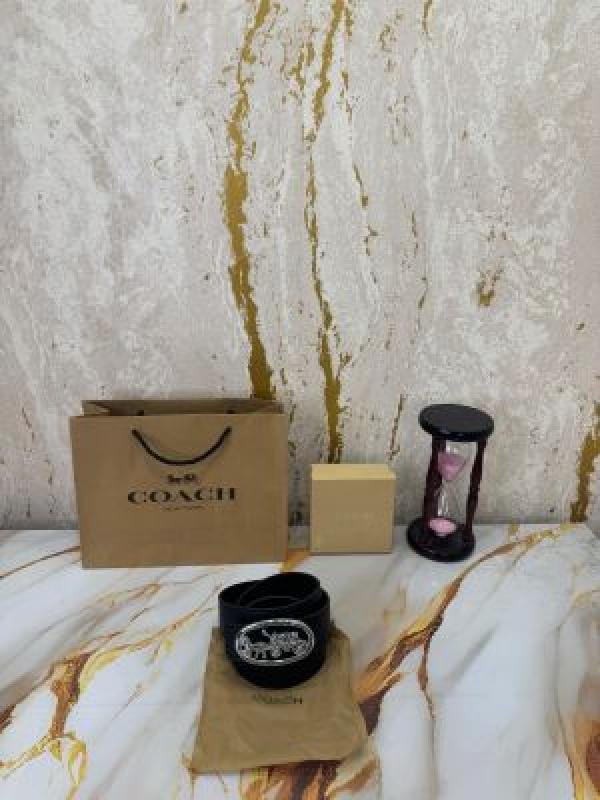 Coach Horse Carriage Premium Quality Belt With Box And Dust Bag Including Carrybag