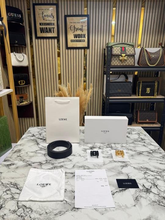 Loewe Premium Quality Belt Combo Includes Box Dust Bag And Carry Bag