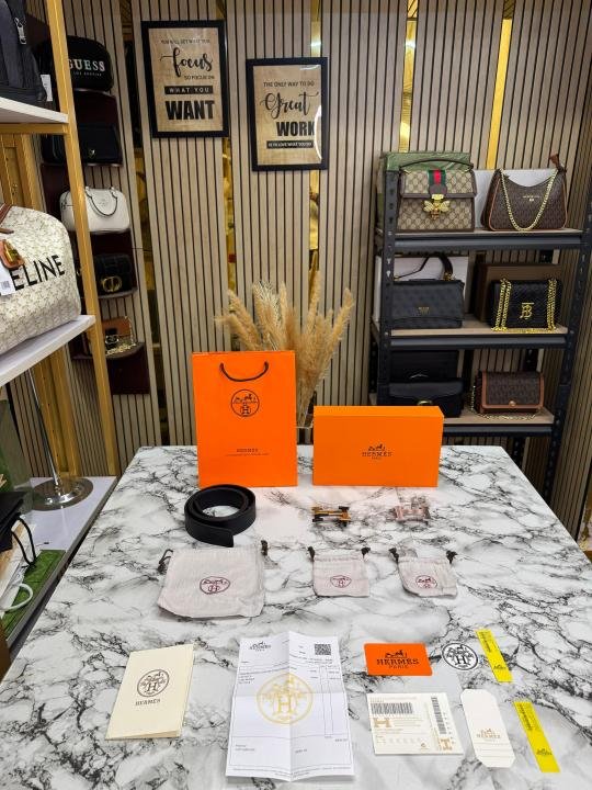 Hermes Belt Combo With Carry Bag And Dust Bag With Card And Bill With OG Box Hs-5 - Best Price Online - Style 1 - Bootery