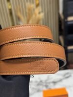 Buy Hermes Premium Belt With OG Box Dust Tan H50 Online in India - Bootery - Image 5