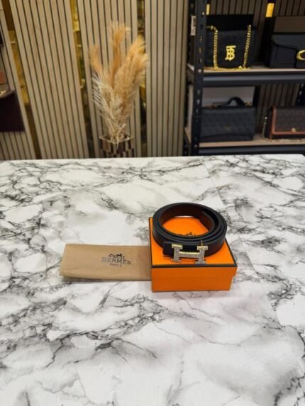 Hermes Premium Belt With OG Box Dust Bag H49-black Price in India - Buy at Bootery