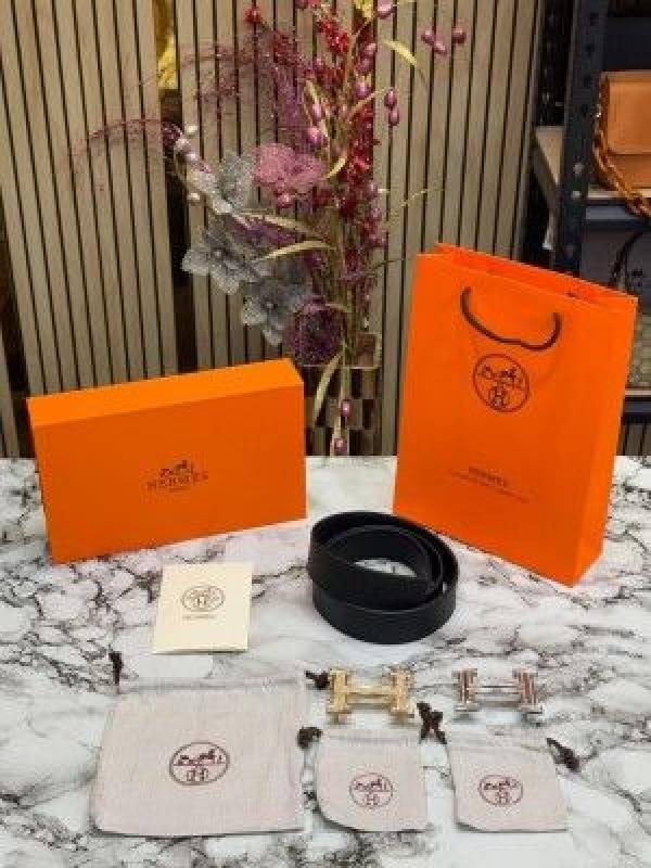 Hermes Premium Belt Double Buckle With Box Carrybag Bill Price in India - Buy at Bootery