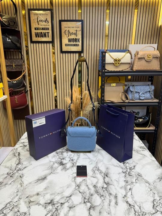 Tommy Hilfiger Compact Flap Shoulder Bag With Box And Including Carry Bag Price in India - Buy at Bootery - Image 3