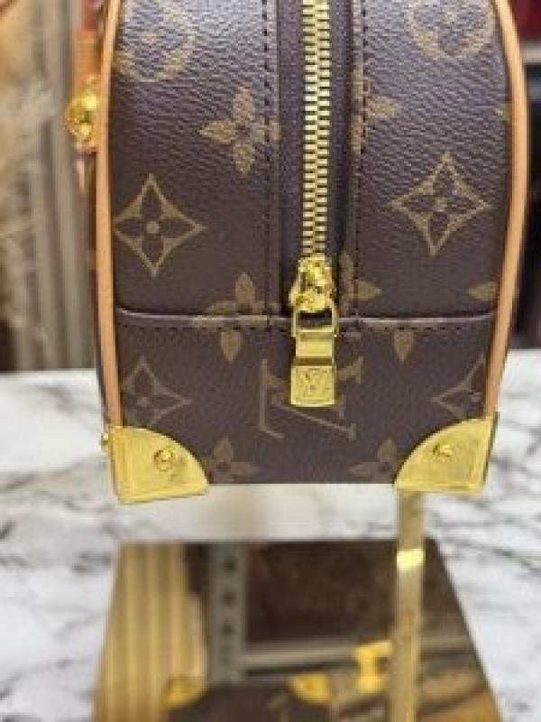 Buy Louis Vuitton Loui S Vuitto N Speedy Mono Handbag With Double Og Box And Dust Bag Online in India - Bootery - Image 4