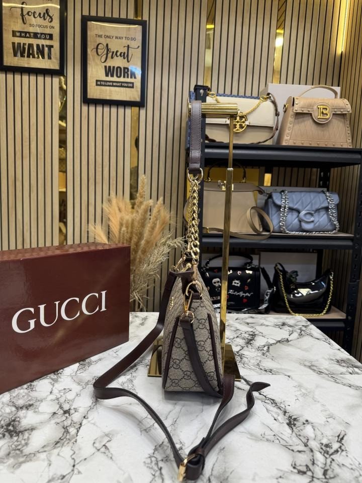 Buy Gucci GG Canvas Ophidia Style Shoulder Bag With Box And Dust Bag Online in India - Bootery - Image 6