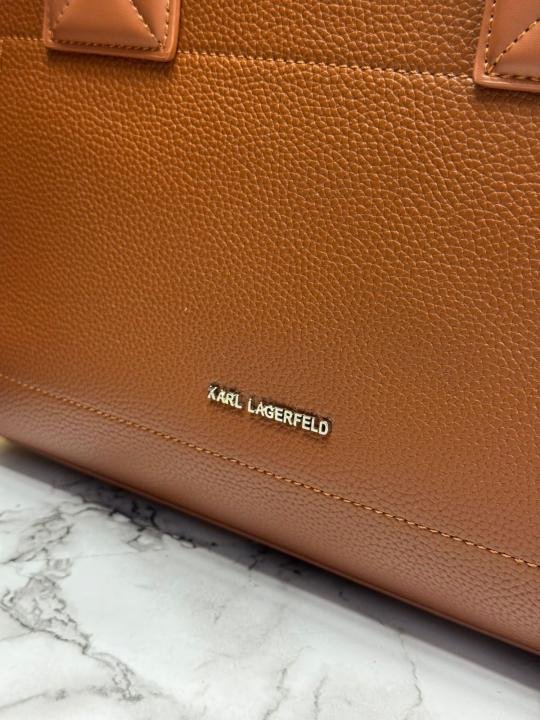 Buy Karl Lagerfeld Kskuare Embossed Hand Bag Brown Online in India - Bootery - Image 3