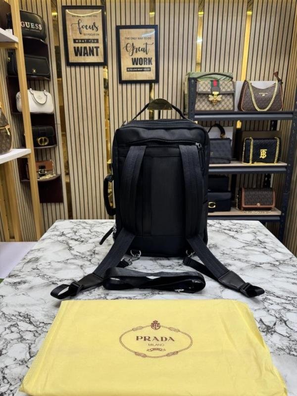 Prada Saffiano Convertible Premium Quality Multi Use Handbag With Dust Bag Price in India - Buy at Bootery - Image 9