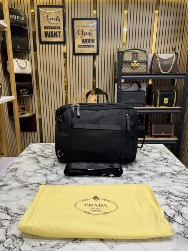 Prada Saffiano Convertible Premium Quality Multi Use Handbag With Dust Bag Price in India - Buy at Bootery - Image 8