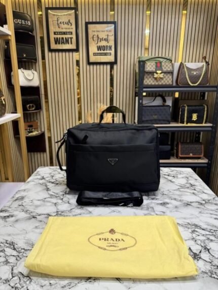 Prada Saffiano Convertible Premium Quality Multi Use Handbag With Dust Bag Price in India - Buy at Bootery
